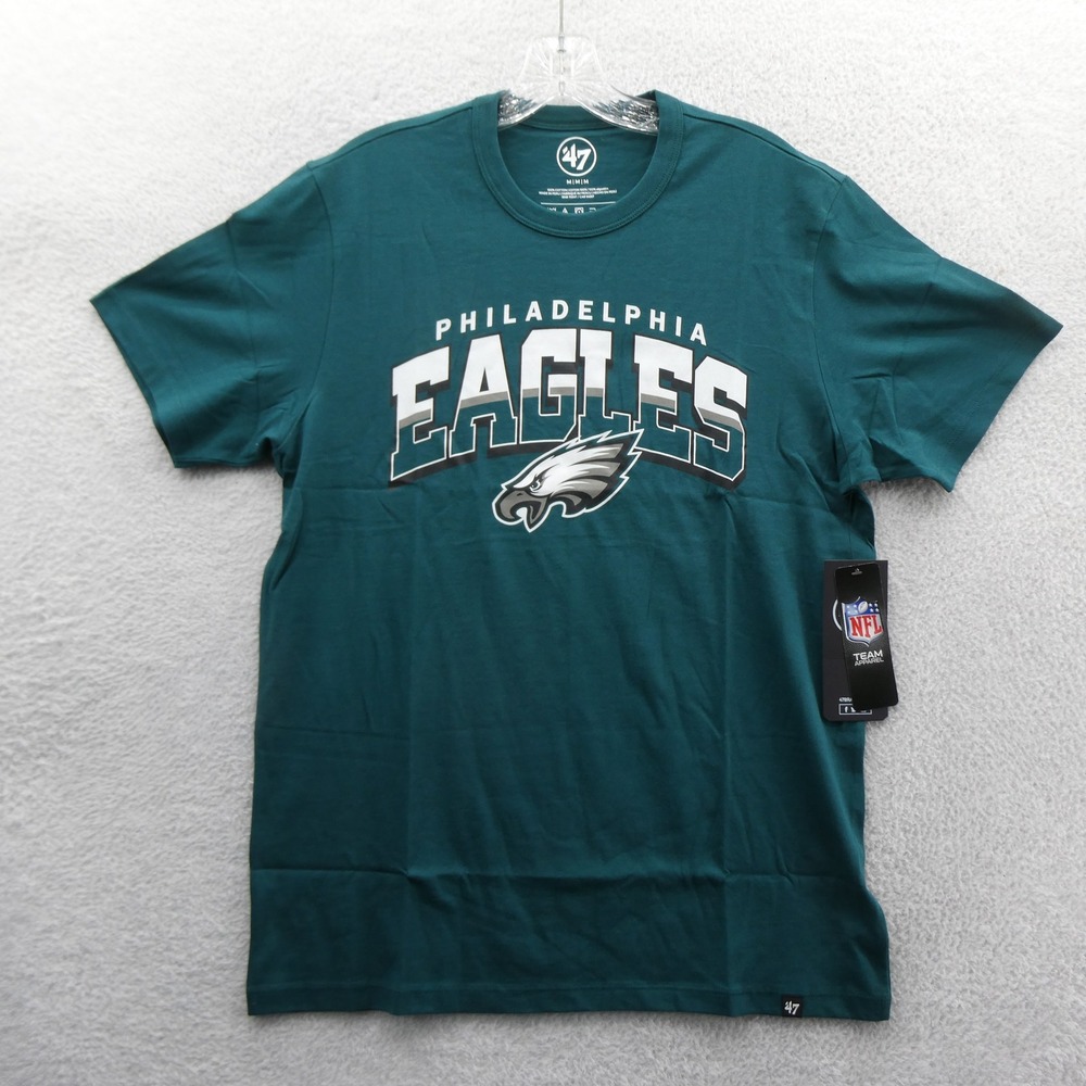 '47 Shirt Mens Medium Philadelphia Eagles Green NFL Team Apparel Cotton